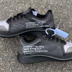 Zoom Fly Off-White Black Silver