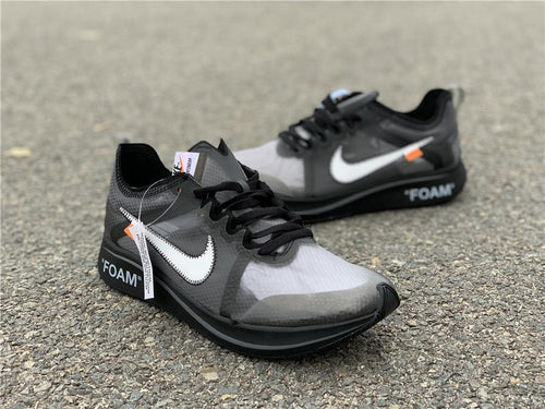 Zoom Fly Off-White Black Silver