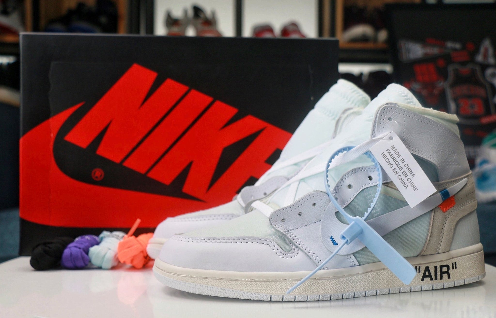 Buy Off-White x Air Jordan 1 Retro High OG 'White' 2018 - AQ0818 100