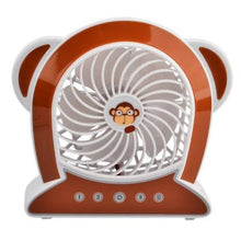 Load image into Gallery viewer, Cartoon Lovely Monkey Mini Fan - Brown
