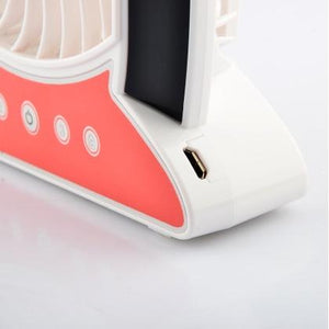 Cartoon Lovely Monkey Mini Fan - Pink