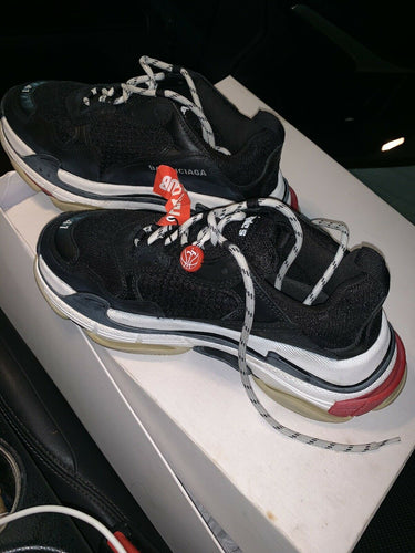 Balenciaga | Triple S Sneakers | Black White Red