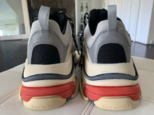 Load image into Gallery viewer, Balenciaga | Triple S Sneakers | Silver Grey Red