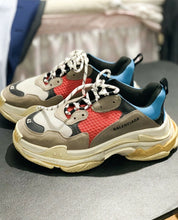 Load image into Gallery viewer, Balenciaga | Triple S Sneakers | Blue Grey Red Black