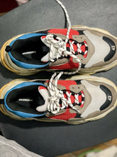 Load image into Gallery viewer, Balenciaga | Triple S Sneakers | Blue Grey Red Black