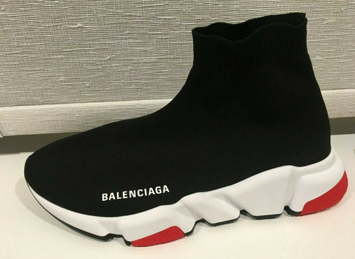 Belenciaga Shoes | SPEED TRAINERS  | Knit Black White Red