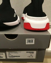 Load image into Gallery viewer, Belenciaga Shoes | SPEED TRAINERS  | Knit Black White Red