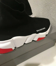 Load image into Gallery viewer, Belenciaga Shoes | SPEED TRAINERS  | Knit Black White Red